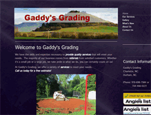 Tablet Screenshot of gaddysgrading.com